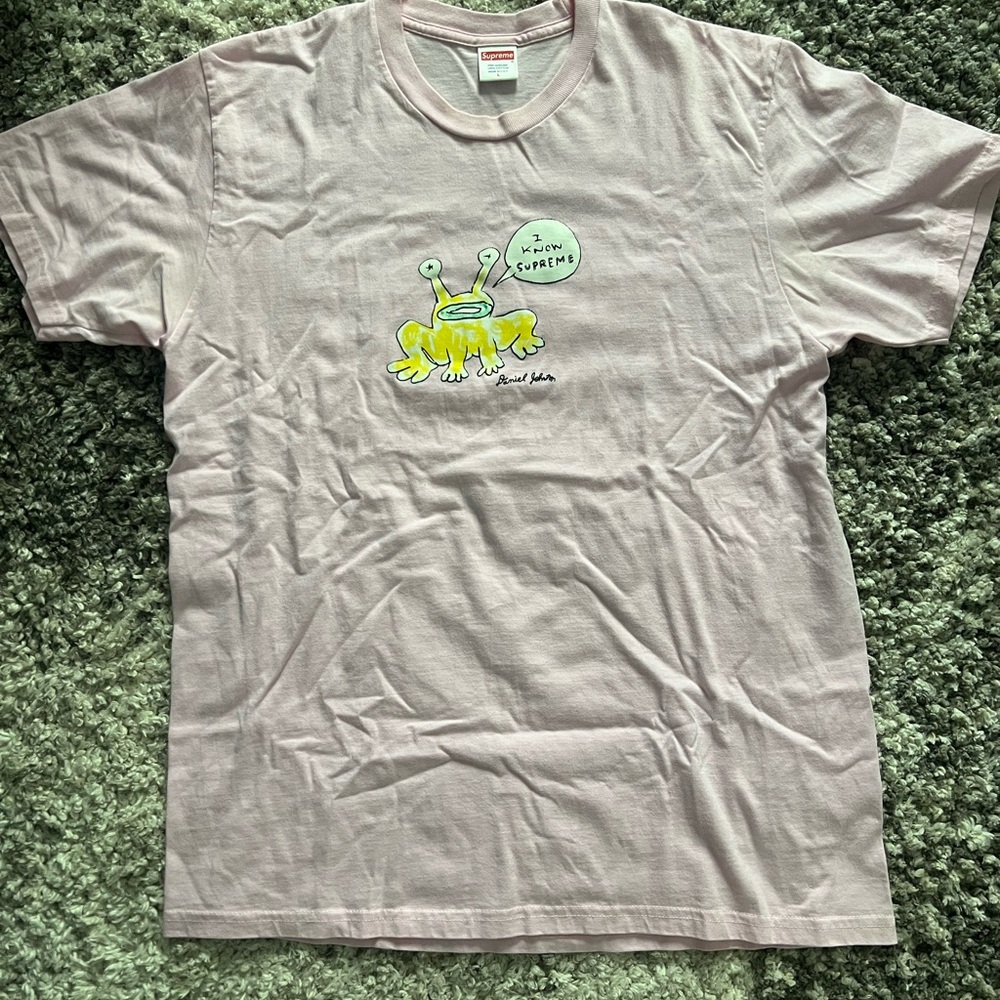 Supreme Light Pink Alien Graphic Tee